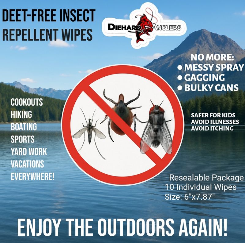 DEET-FREE Mosquito &amp; Insect Repellent Wipes