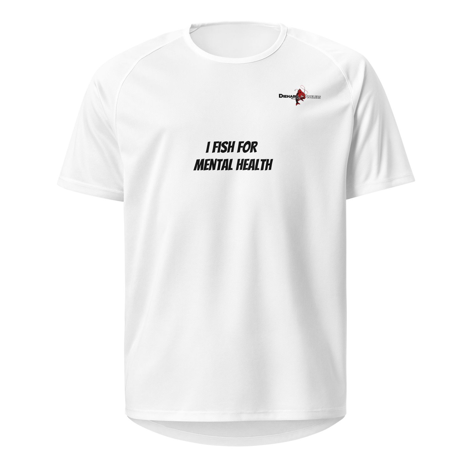 I FISH FOR MENTAL HEALTH Unisex breathable fishing shirt (front &amp; back design)