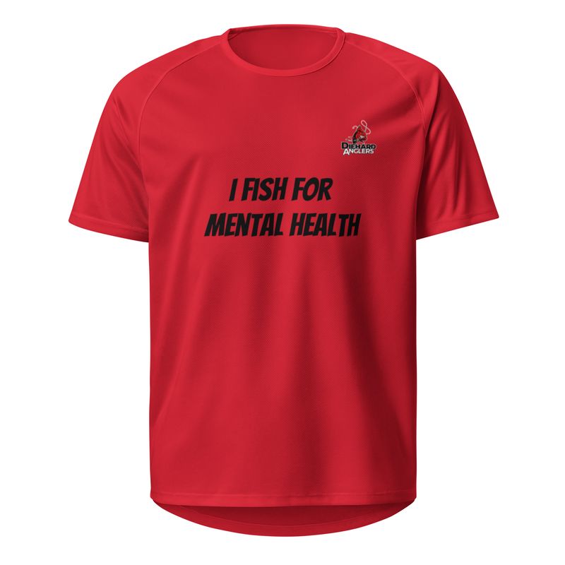 I FISH FOR MENTAL HEALTH Breathable Unisex Fishing/Sports Jersey