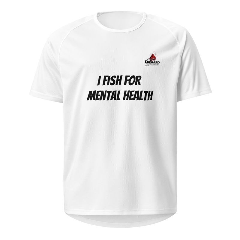I FISH FOR MENTAL HEALTH Breathable Unisex Fishing/Sports Jersey