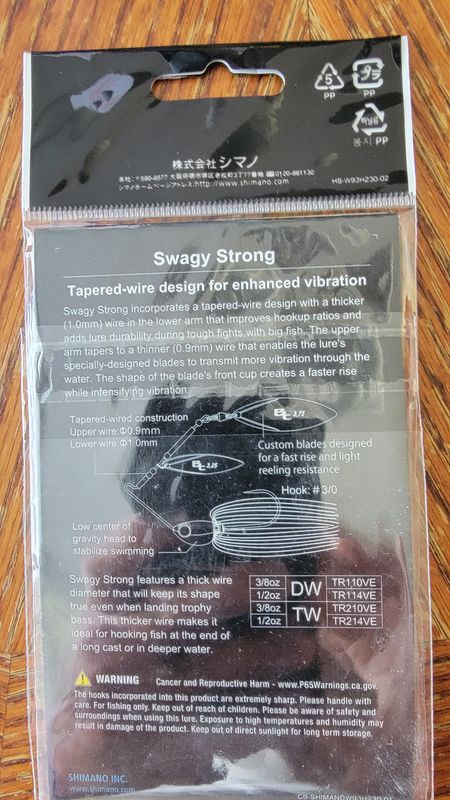 Shimano Swagy Strong TW Spinnerbait