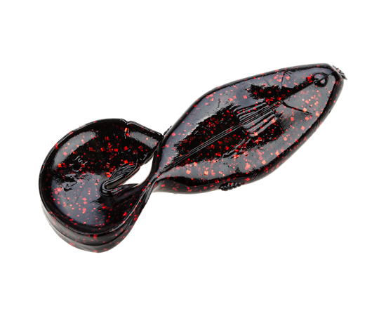 Strike King Rage Tail Rage Shad Black Neon 3"