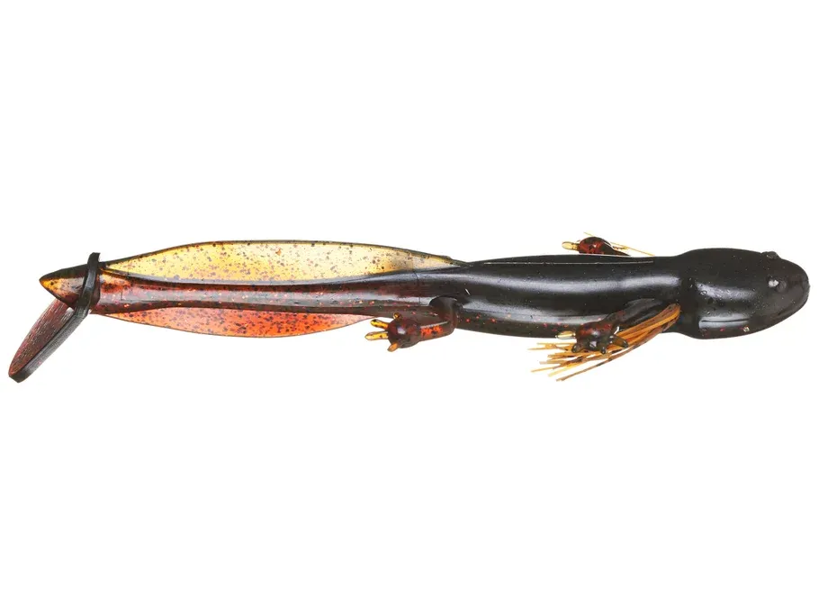 FISHLAB 6" Slam-A-Mander Green Pumpkin Brown