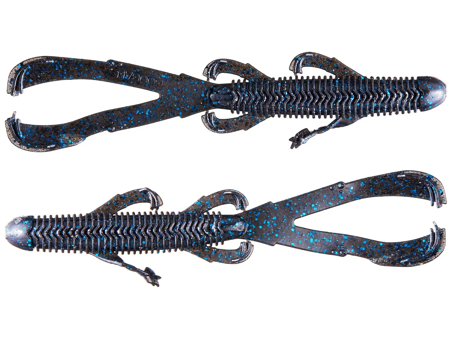 Googan Trench Hawg Jr Black Blue Flake