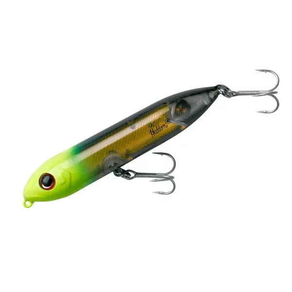 Heddon Super Spook JR. - Black Chartruese Gold Insert