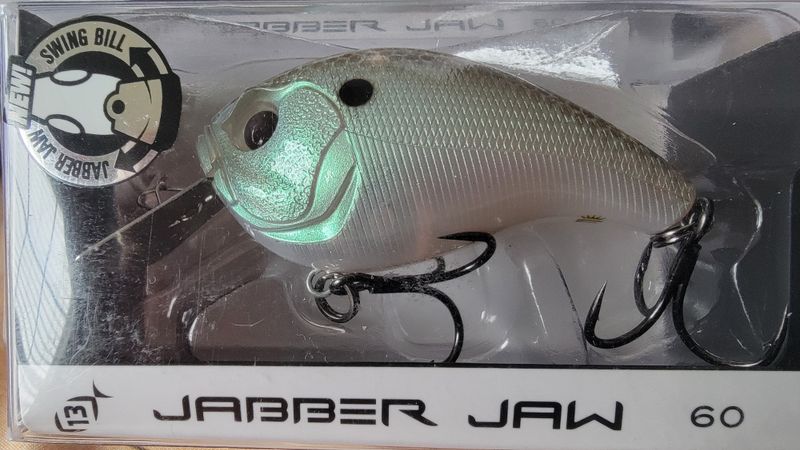 13 Fishing Jabber Jaw 60 - #62 Green Gizzard Shad 5/8