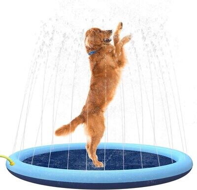 tapete de agua para jugar al aire libre para mascotas perros y niños