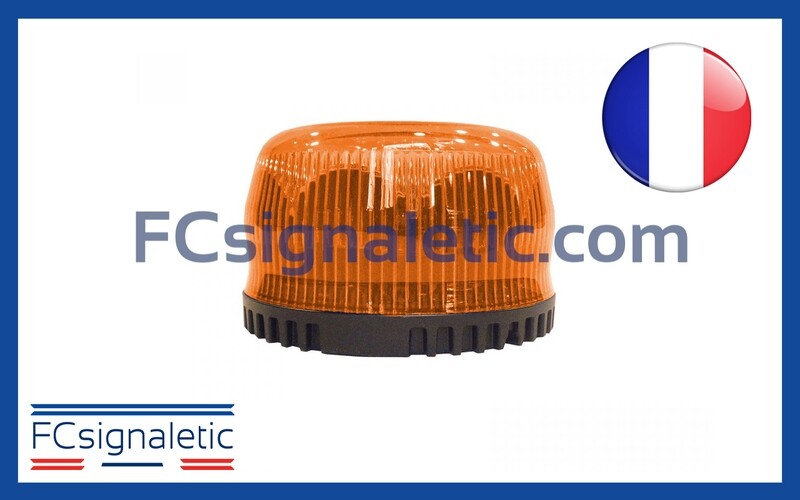 Gyrophare Gyroled orange sans fixation classe 1 flash STANDBY MERCURA 22303-04