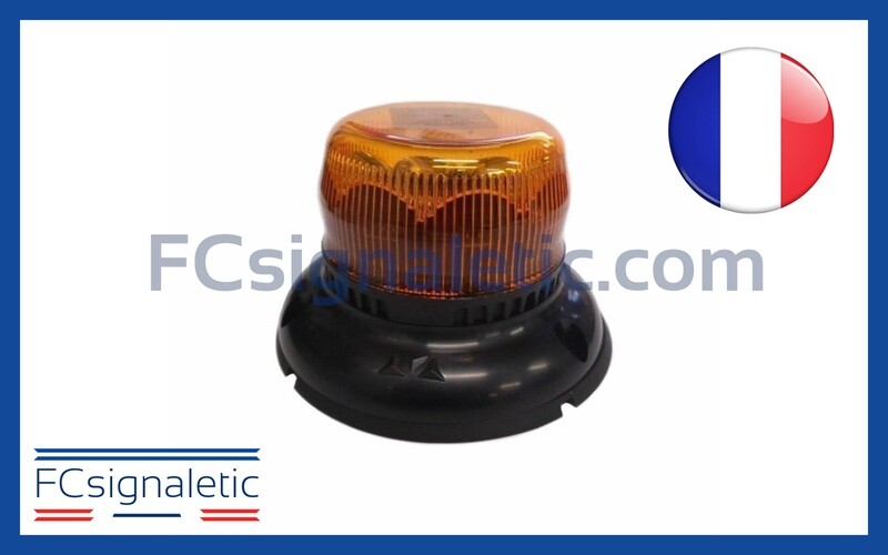 Gyrophare Gyroled orange embase ISO XS classe 1 flash STANDBY MERCURA