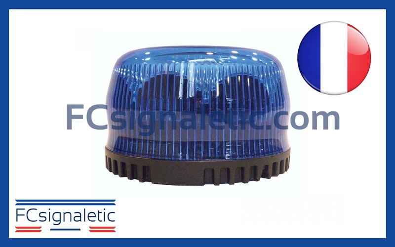 Gyrophare Gyroled bleu sans fixation classe 1 rotatif STANDBY MERCURA 21906-04