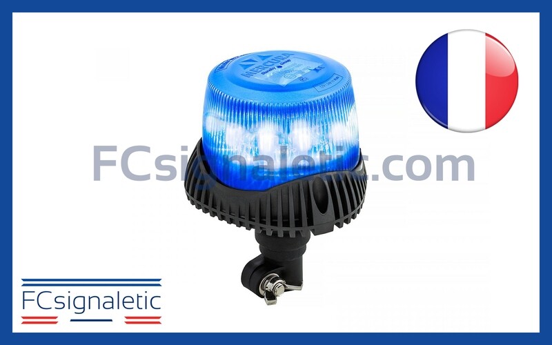 Gyrophare Gyroled M80 bleu embase hampe classe 1 STANDBY MERCURA 30581-00