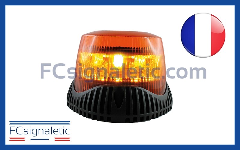 Gyrophare Gyroled M130 orange embase ISO classe 2 STANDBY MERCURA