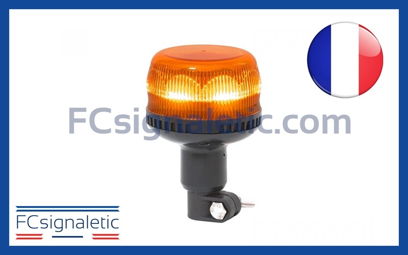 Gyrophare Gyroled orange équipement aéroport OACI embase hampe classe 1 rotatif STANDBY MERCURA 28402-00
