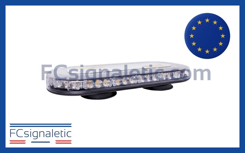 Mini rampe Optoguard Defender orange magnétique prise allume cigare 365mm LEDSON