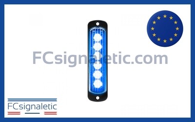 Feu de pénétration LED L52 bleu montage vertical