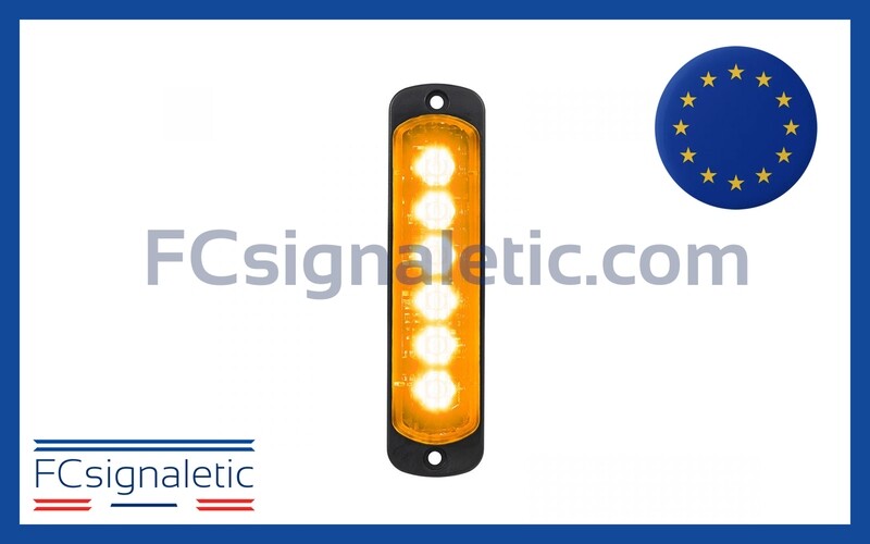Feu de pénétration LED L52 orange montage vertical STANDBY MERCURA