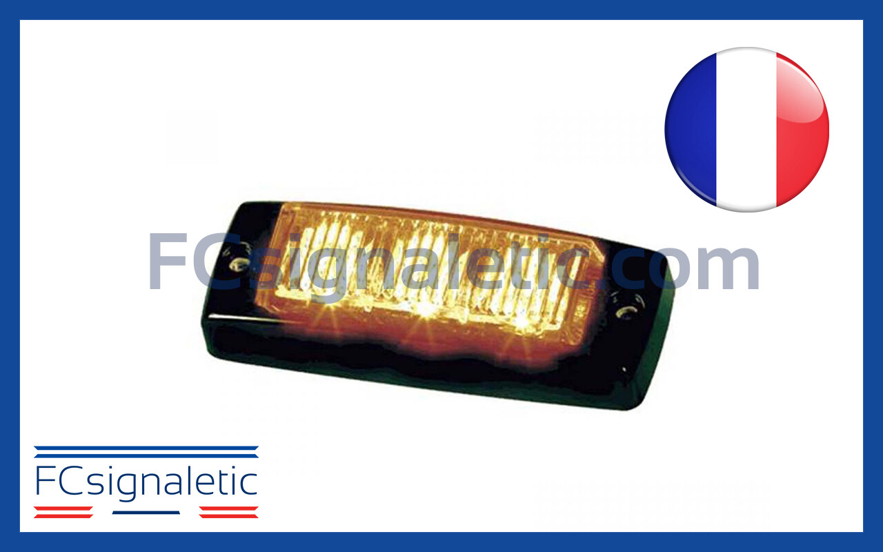 Feu de pénétration 3 LED Météorit orange STANDBY MERCURA