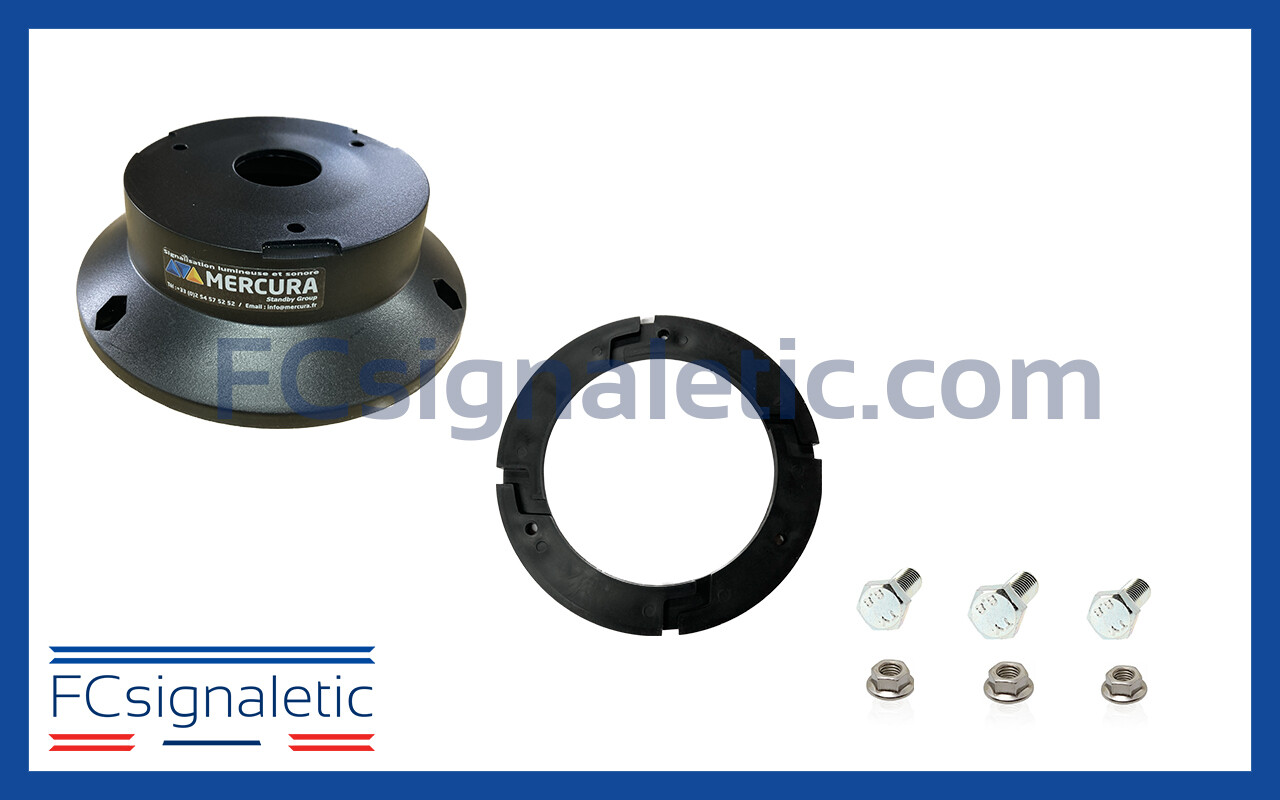 Kit embase ISO pour Gyroled (adaptateur + joint + visserie) 22660-00