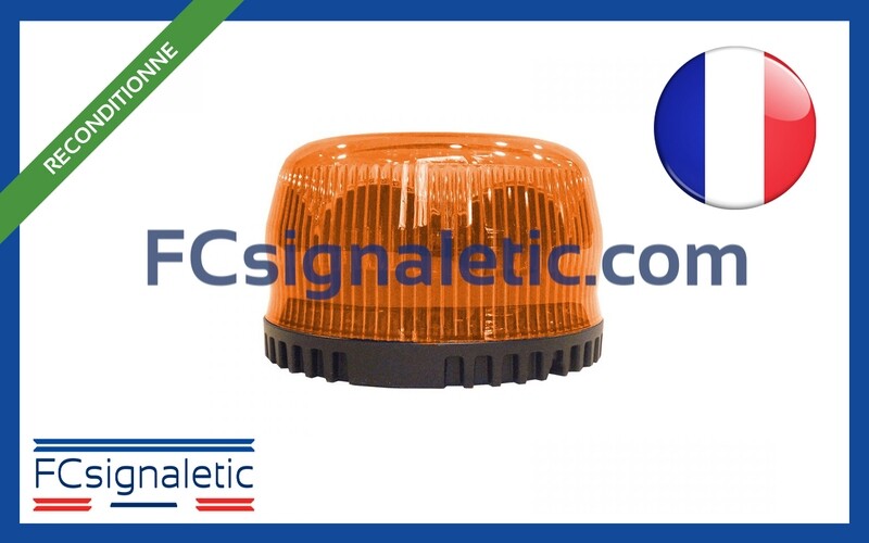 Gyrophare Gyroled orange sans fixation classe 1 rotatif reconditionné STANDBY MERCURA 22302-54