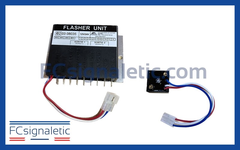 Centrale clignotante 9 cosses et cellule Jour/Nuit pour Triflash STANDBY MERCURA 21114-00
