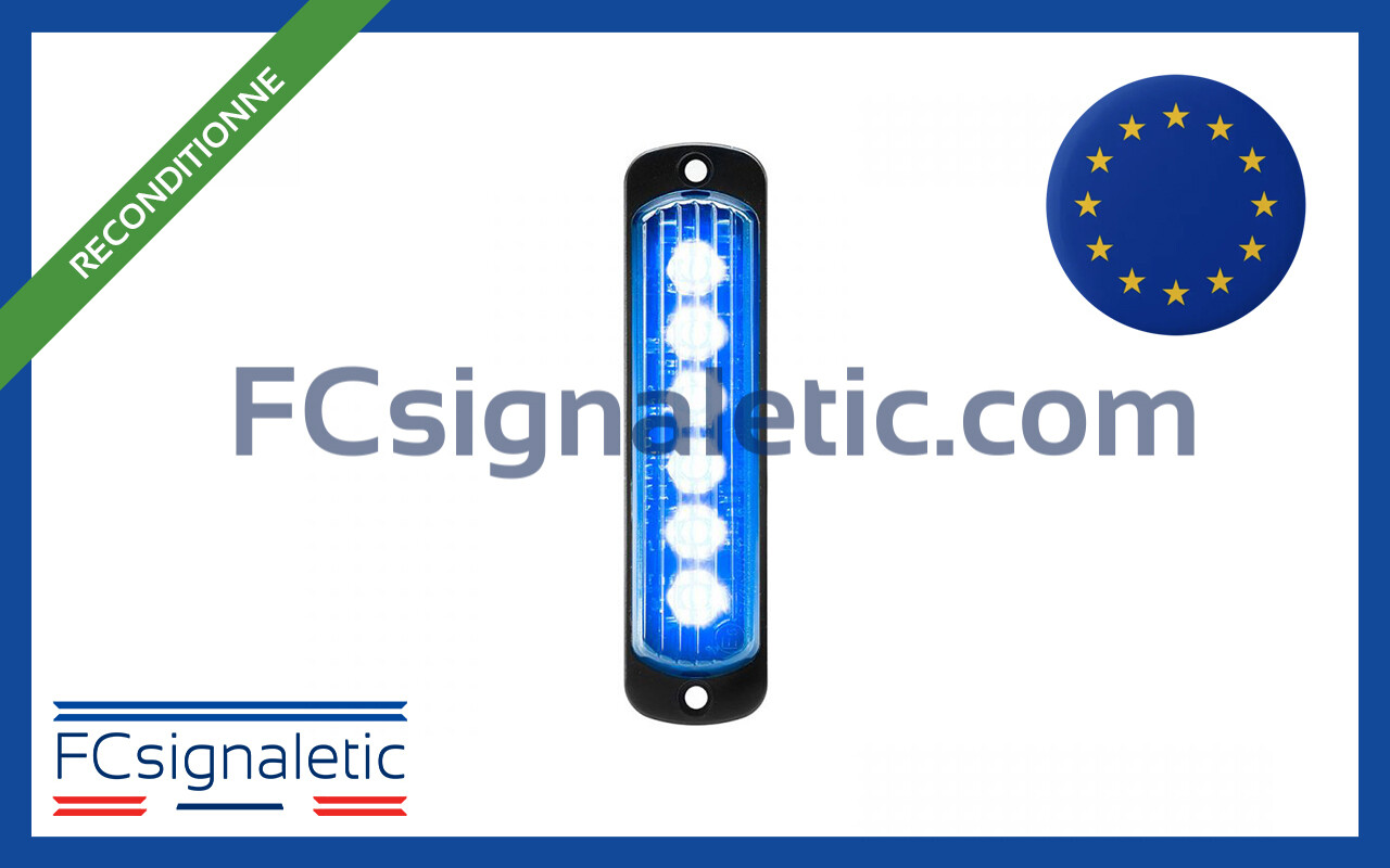 Feu de pénétration LED L52 bleu montage vertical reconditionné STANDBY MERCURA 27658-51