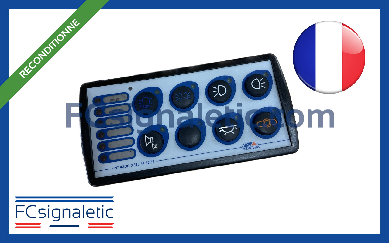 Boitier 8 touches reconditionné STANDBY MERCURA 09539-51