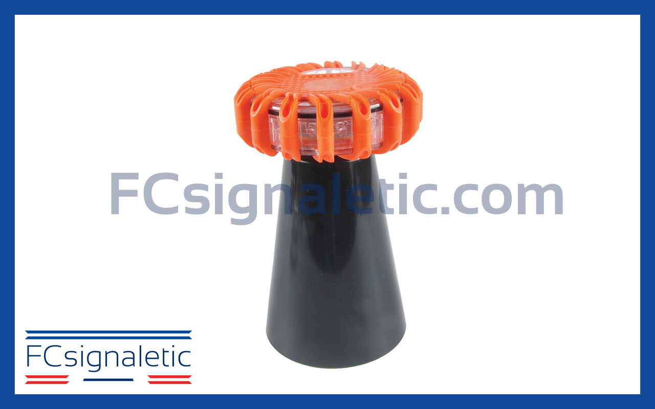 Adaptateur de balise lumineuse sur cône LEDWORK LWK0001