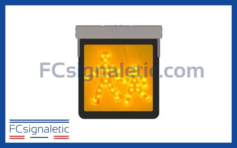 Pictogramme LED bus scolaire avant fixation haute 250 x 250