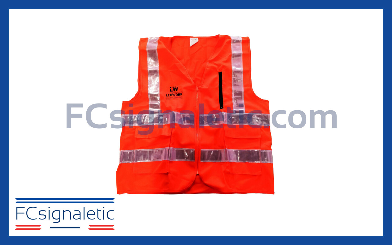 Gilet de sécurité réfléchissant et lumineux 16 leds LEDWORK LWK1002