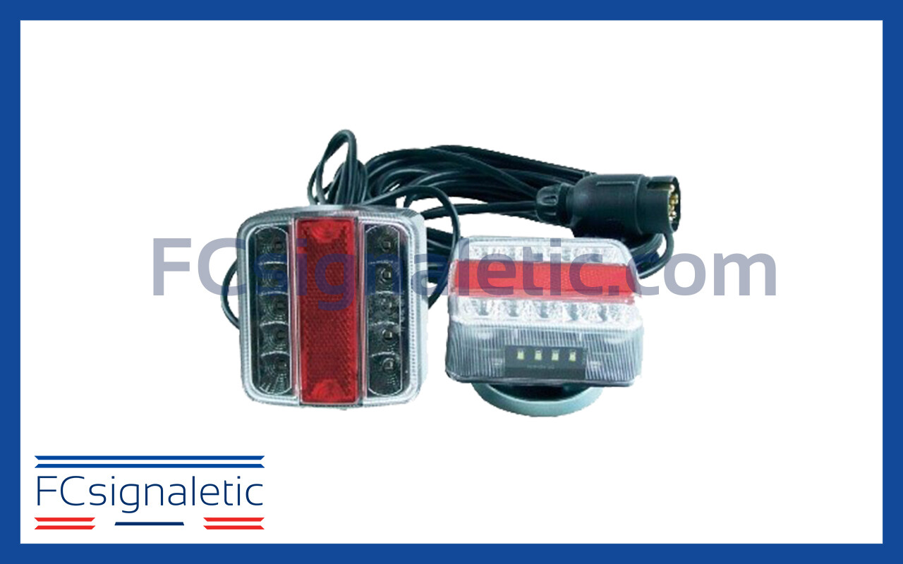 Kit de signalisation LED magnétique feux remorque LEDWORK LWK0064