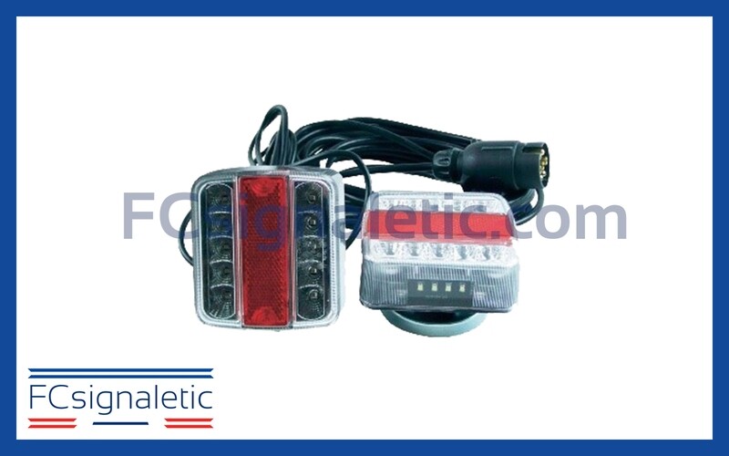Kit de signalisation LED magnétique feux remorque LEDWORK LWK0064