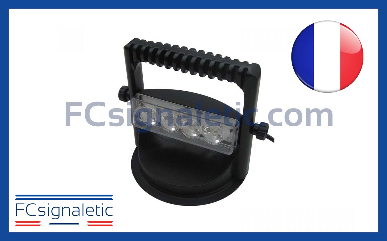 Projecteur Projoled magnétique prise allume cigare (cordon spiralé) STANDBY MERCURA