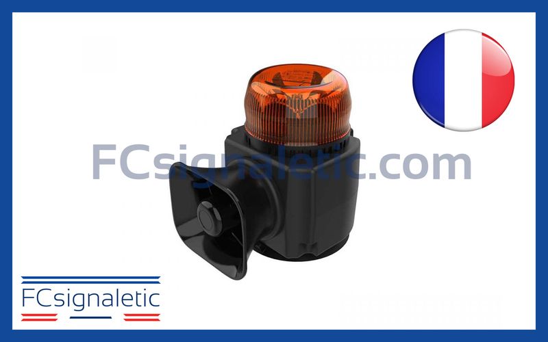 Combiné de signalisation portatif CSP orange classe 1 flash tonalité ASA STANDBY MERCURA