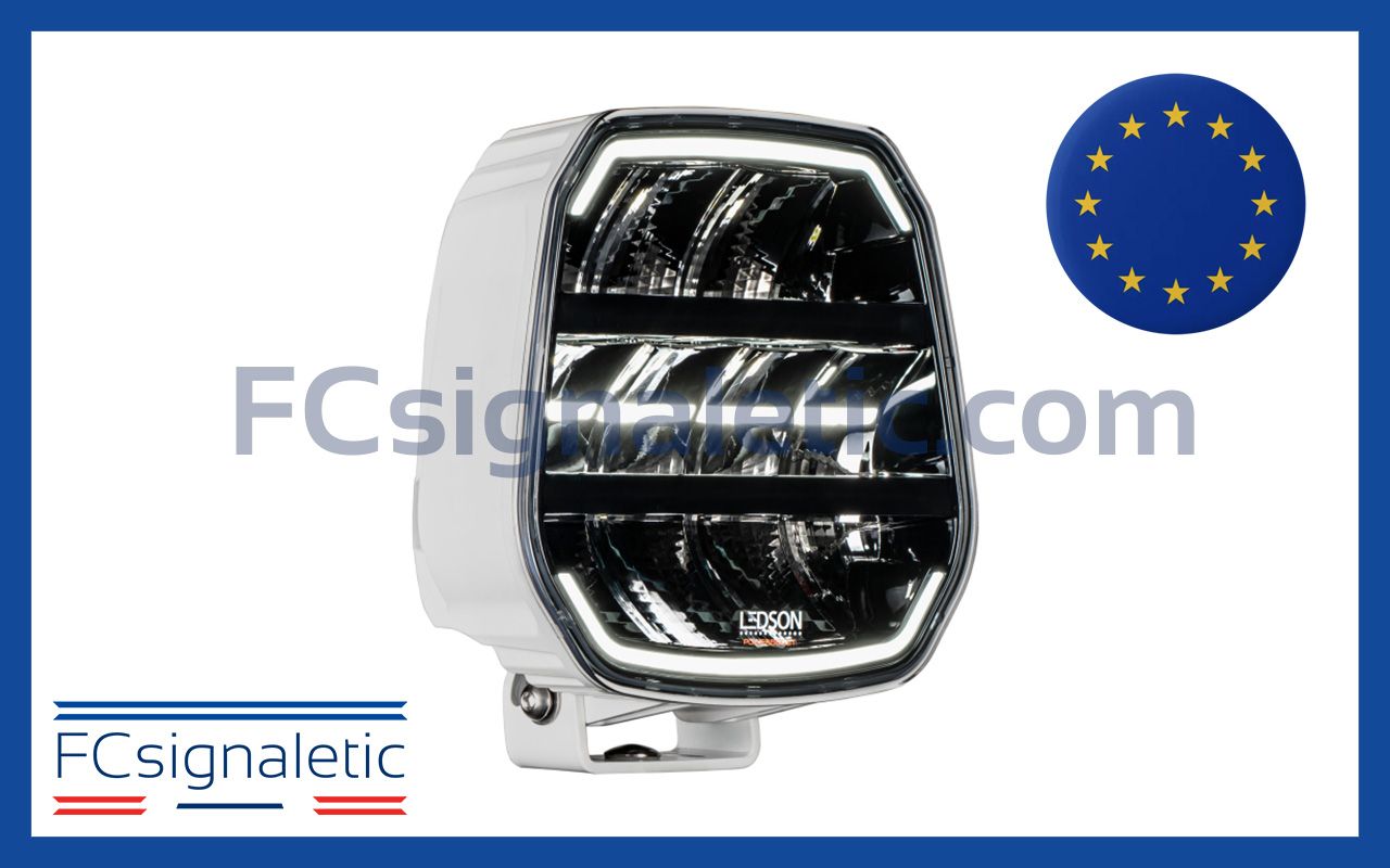 Feu LED longue portée EPIX9+ 9" blanc ivoire faisceau route (Powerboost) LEDSON 33491251