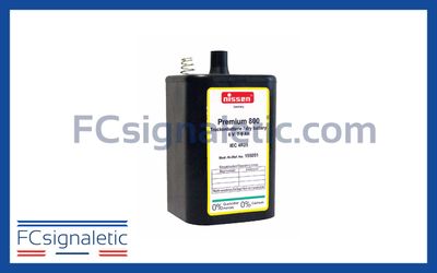 Pile Premium 800 pour feux de balisage NISSEN