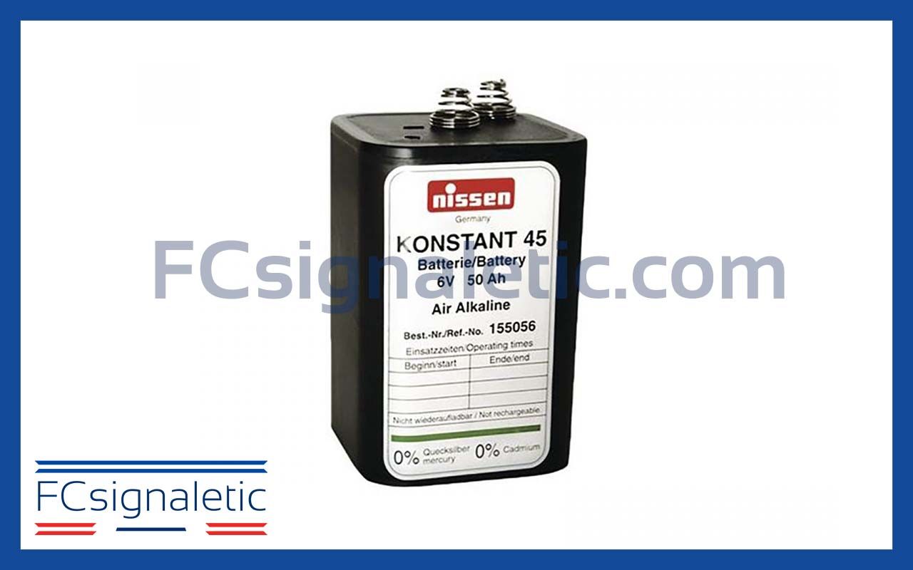 Pile Konstant  45 pour feu de balisage NISSEN