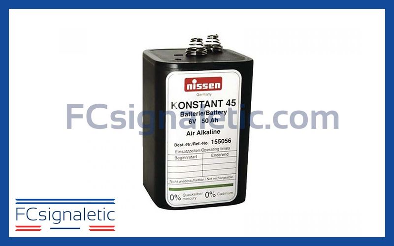 Pile Konstant  45 pour feu de balisage NISSEN
