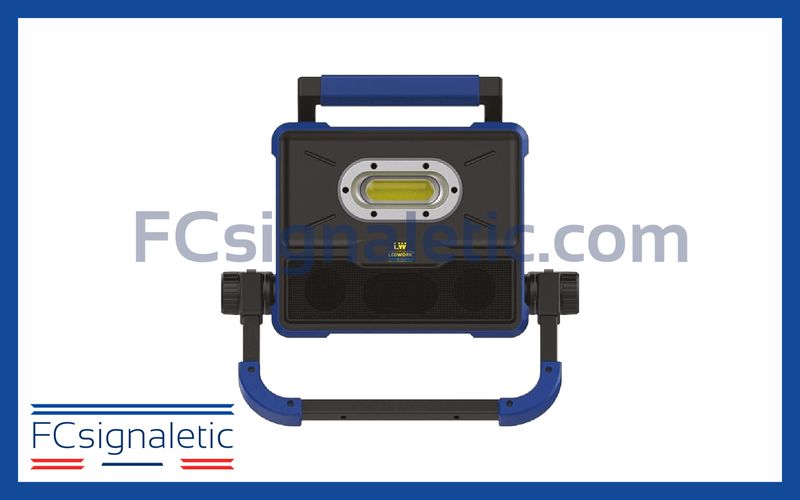 Projecteur de travail LED sans fil OSLO avec enceinte Bluetooth LEDWORK LWK0118