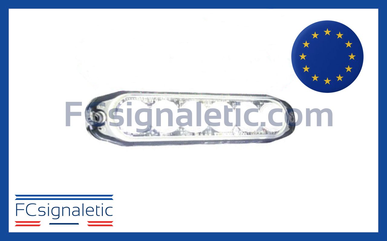 Feu  de pénétration 6 LED blanc ultra fin LEDSON 500661