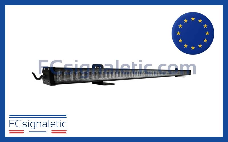 Barre LED lumineuse d'avertissement OptoGuard Shield 1176 mm avec boitier de commande LEDSON 5141173