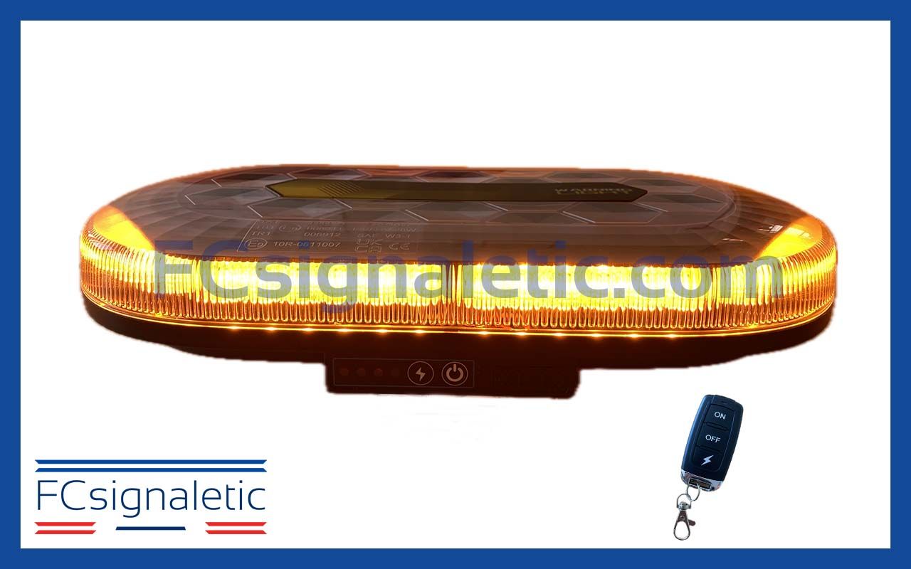 Mini rampe orange magnétique autonome 326mm avec télécommande