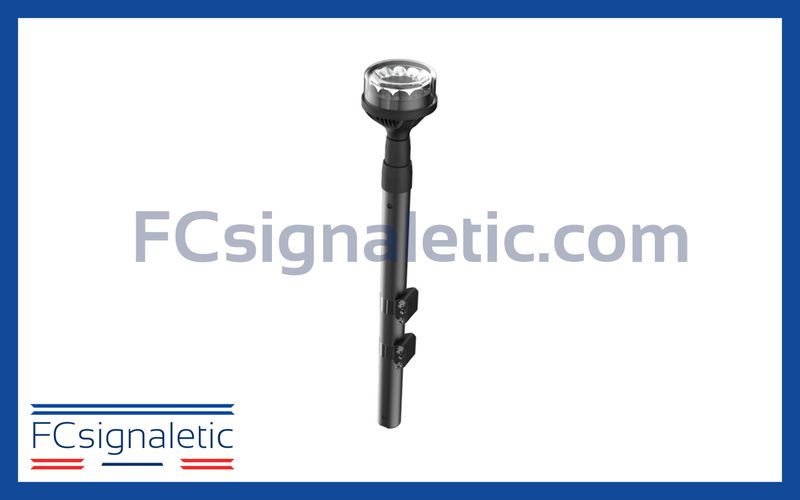 Gyrophare orange sur mât moto classe 1 Phantom 911 SIGNAL