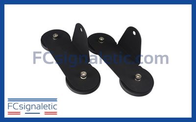 Supports magnétiques pour barre LED (petit modèle)