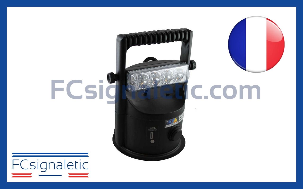 Projecteur Projoled magnétique autonome (chargeur 220V) STANDBY MERCURA 27161-01