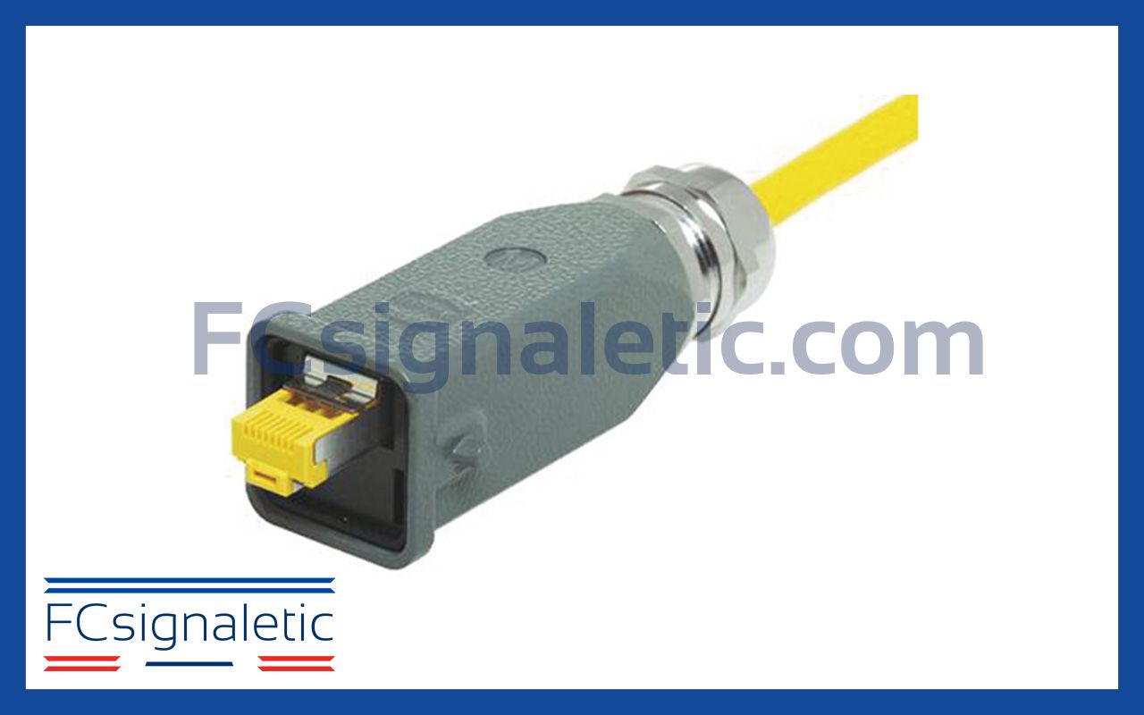 Connecteur RJ45 Fiche mâle CAT6 Droit HARTING 09451151560