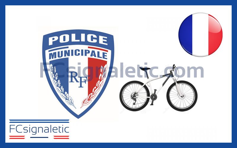 Kit sérigraphie Police municipale pour Vélos (Ville, VTC, VTT)