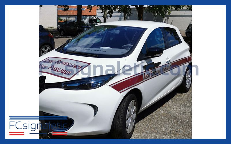 Kit sérigraphie ASVP bordeaux pour véhicule léger et petits utilitaires