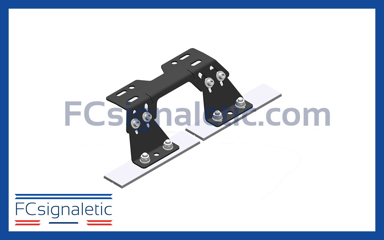 Fixations universelles adaptatives réhaussées à coller rampe STANDBY MERCURA 35991-01