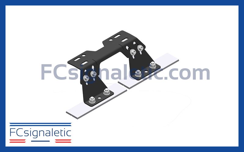 Fixations universelles adaptatives réhaussées à coller rampe STANDBY MERCURA 35991-01