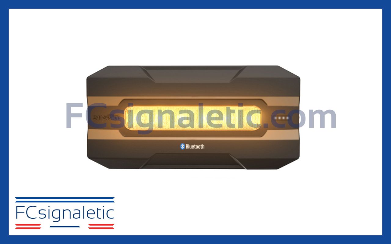 Feu de pénétration 6 LED orange autonome FIN6 POWER 911 SIGNAL 022717A